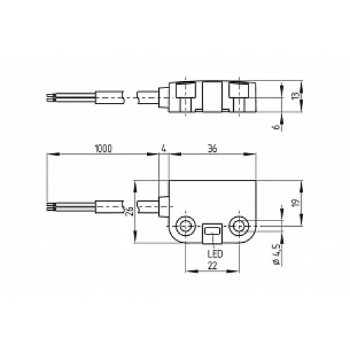 Магнитный датчик безопасности Schmersal BNS260-02Z-L