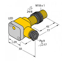 Индуктивный датчик TURCK NI10-P18SK-AZ3X