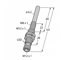 Магнитный датчик TURCK NIMFE-M12/6.2L101-UN6X-H1141