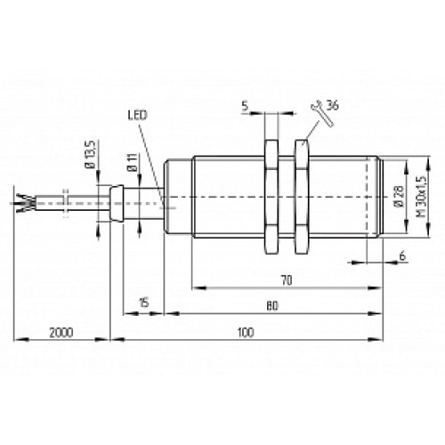Индуктивный датчик Schmersal IFL10-30L-11TP-1766