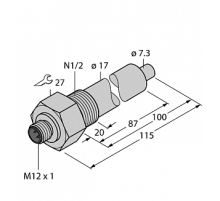 Датчик потока TURCK FCS-N1/2A4-NA-H1141/L100