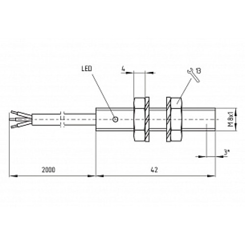 Индуктивный датчик Schmersal IFL3B-8M-10P