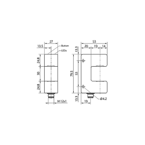 Ультразвуковой датчик кромки Microsonic bks-3/CIU