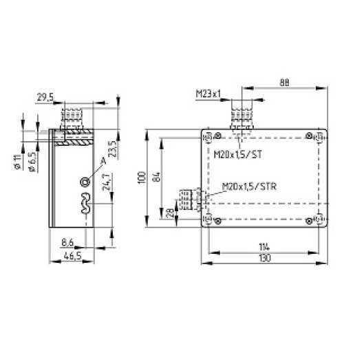 Дверной выключатель безопасности Schmersal EX-AZM 415-02/02ZPKA-24VAC/DC-3D