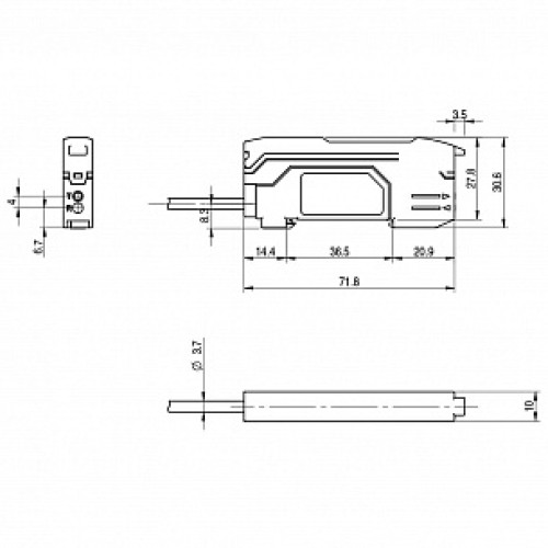 Усилитель для оптоволоконных датчиков Micro Detectors FY2/0P-0A