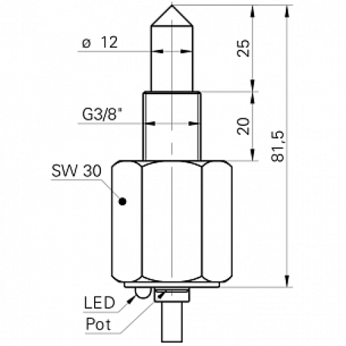 Оптический датчик уровня Baumer FFAK 17NTD1002/L