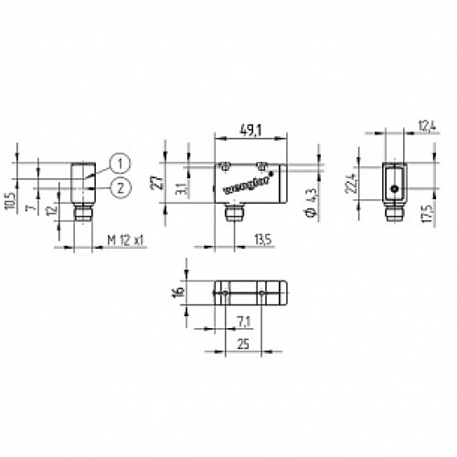 Оптический датчик Wenglor TM55PCT2