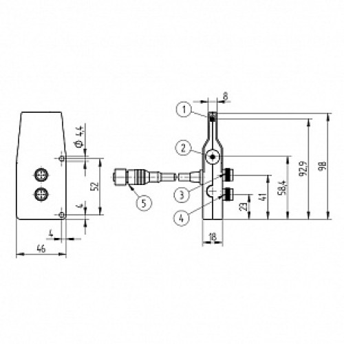 Оптический датчик Wenglor OPT144-P06