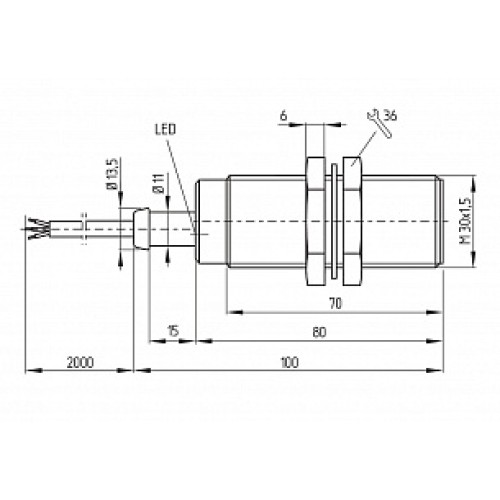 Индуктивный датчик Schmersal IFL15-300L-10TP