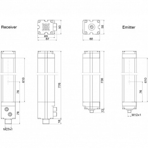 Световая завеса безопасности Micro Detectors LP4ER/30-060M4