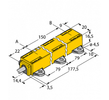  Датчик линейных перемещений TURCK LI150P1-Q17LM1-LIU5X2