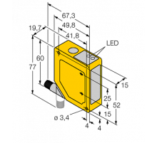  Лазерный датчик расстояния Banner Q50BVNQ