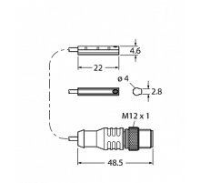 Магнитный датчик TURCK BIM-UNC-AN6X-0.3-RS4