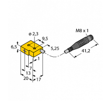 Индуктивный датчик TURCK BI1-Q6.5-AP6-0.4-PSG3M/S34