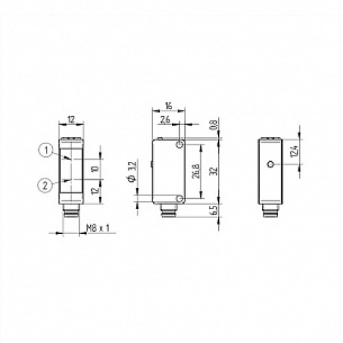Оптический датчик Wenglor P1KH016