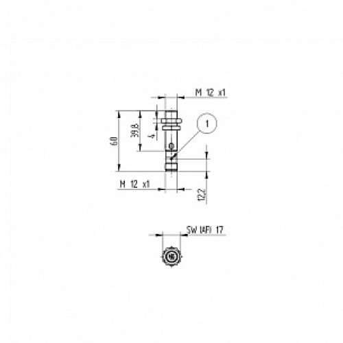 Индуктивный датчик Wenglor I12A001