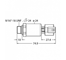 Датчик давления TURCK PT250R-2121-U6-DT043P