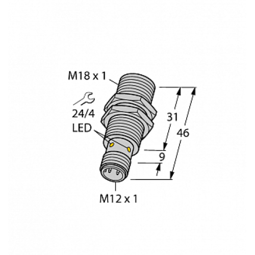 Индуктивный датчик TURCK BI8-M18K-AP6X-H1141