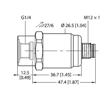 Датчик давления TURCK PT25R-1001-U1-H1144