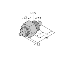Датчик потока TURCK FCS-G1/2HC22-NAEX/D100 5M