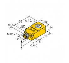 Кольцевой датчик TURCK BI15R-Q14-AP6X2-H1141