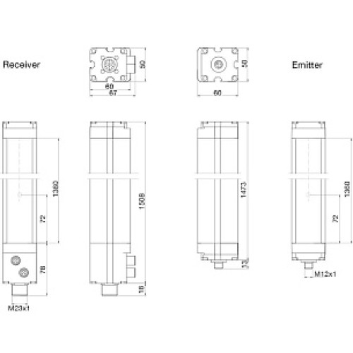 Световая завеса безопасности Micro Detectors LP4ER/90-135M4