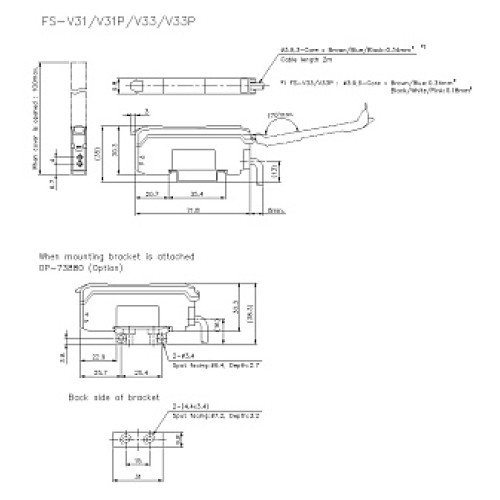 Оптоволоконный датчик-усилитель KEYENCE FS-V33