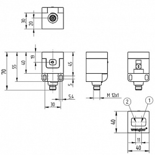 Оптический датчик Wenglor LQ40PCT3
