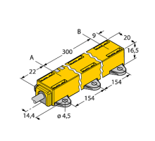  Датчик линейных перемещений TURCK LI300P1-Q17LM1-LU4X2/S97