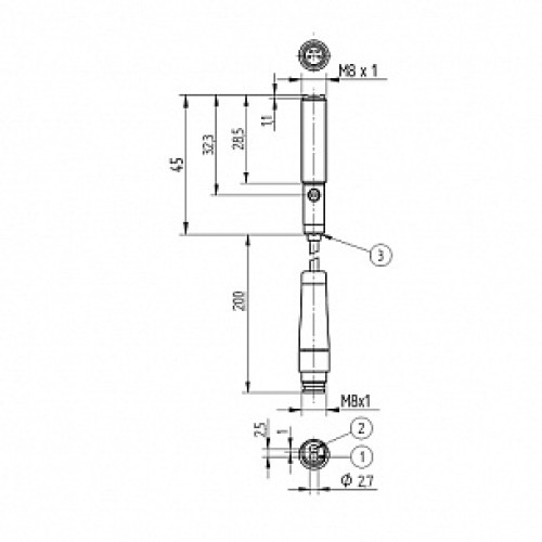 Оптический датчик Wenglor HB03PBT7K