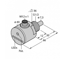 Датчик потока TURCK FCS-G1/2A4-AP8X-H1141 0.5M