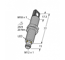  Ультразвуковой датчик TURCK RU40U-M18ES-LU8X2-H1151