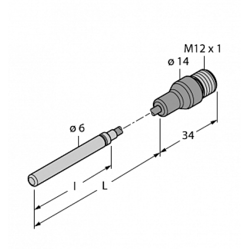 Датчик температуры TURCK TP-306A-CF-H1141-L1000