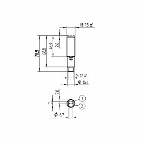 Оптический датчик Wenglor XD100PCV3