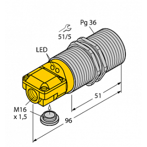 Индуктивный датчик TURCK BI25-G47SR-VP4X2