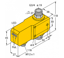Датчик потока TURCK FCI-D20A4P-LIX-H1141
