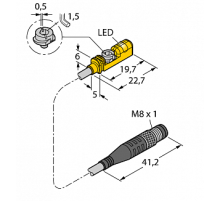 Магнитный датчик TURCK BIM-UNTK-AP6X-0.3-PSG3M