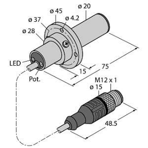 Датчик потока TURCK FCS-K20-AP8X-H1141/3M