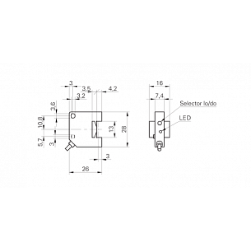 Оптический датчик уровня Baumer FFDK 16P50Y0
