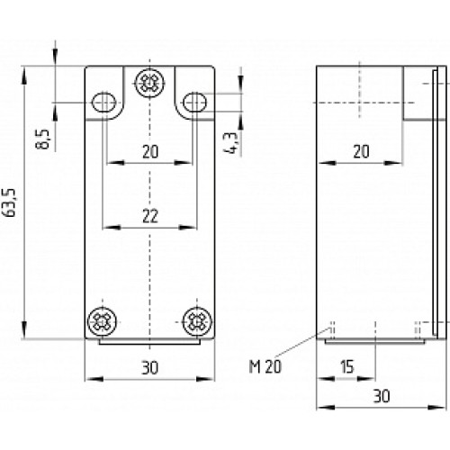 Kонцевой выключатель безопасности Schmersal EX-TS 235-20Z-3D