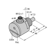 Датчик потока TURCK FCS-G1/2A4-AP8X-H1141 3M