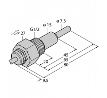 Датчик потока TURCK FCS-G1/2HC4-NAEX0/L065/D024