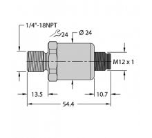 Датчик давления TURCK PT100PSIG-1103-I2-H1143