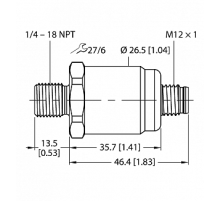 Датчик давления TURCK PT3PSIG-1503-I2-H1143/D840
