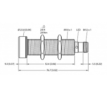  Ультразвуковой датчик TURCK RU100U-EMT18E-LI8X2-H1151
