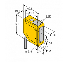  Лазерный датчик расстояния Banner Q50AVNY