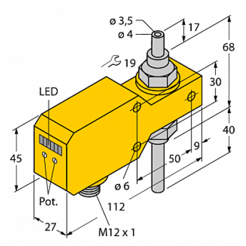 Датчик потока TURCK FCI-TCD04A4P-LIX-H1141