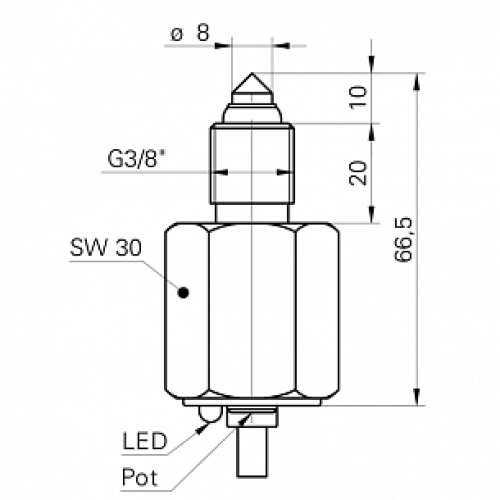 Оптический датчик уровня Baumer FFAM 17PTD1002/L