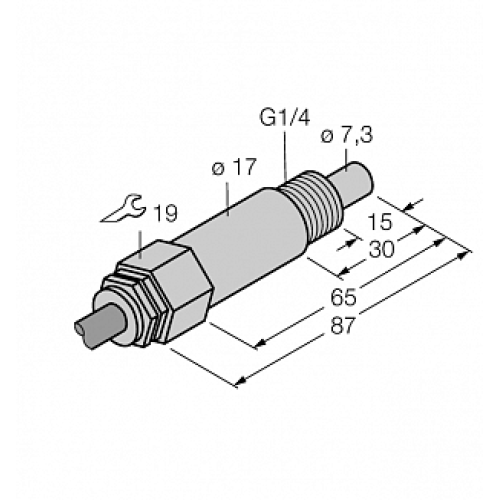 Датчик потока TURCK FCS-G1/4A4-NAEX0/L065