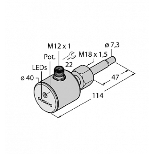 Датчик потока TURCK FCST-A4-AP8X-H1141
